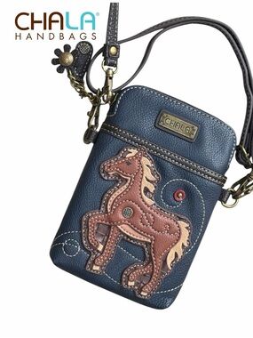 Chala Majestic Horse Cellphone Crossbody  Handbag